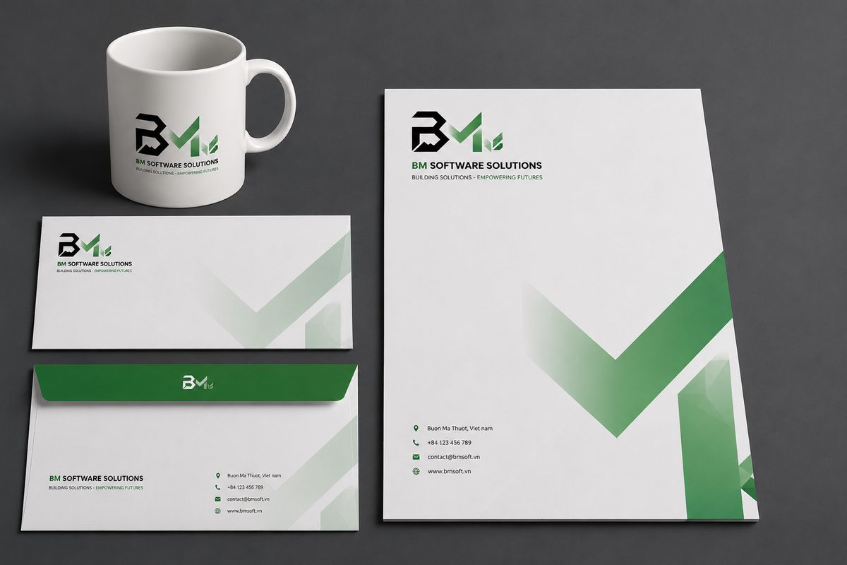 Bộ nhận diện thương hiệu BMSoftware